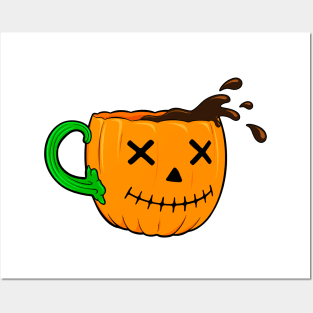 Halloween Coffee Cup Posters and Art